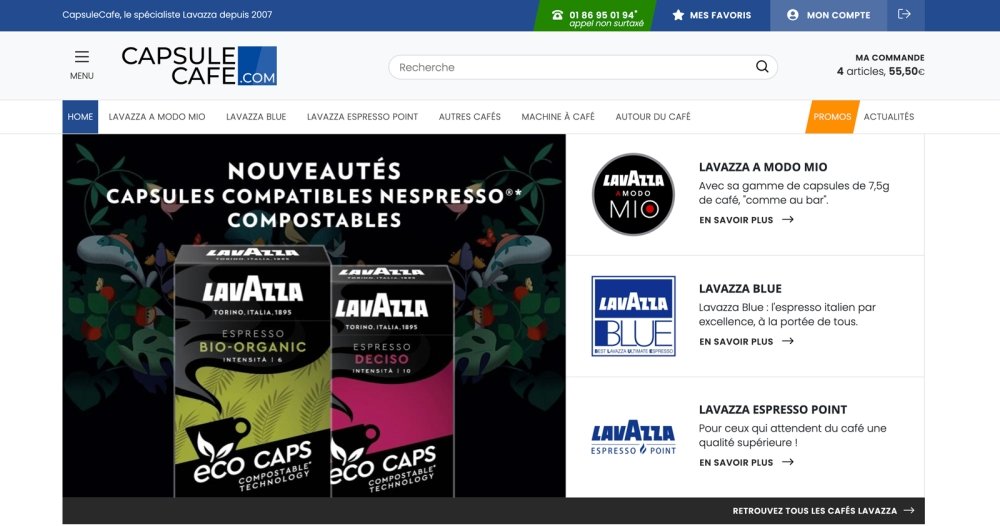 Capsules de café Nespresso, Commande en ligne