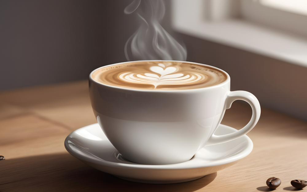 Une tasse de Flat White chaud